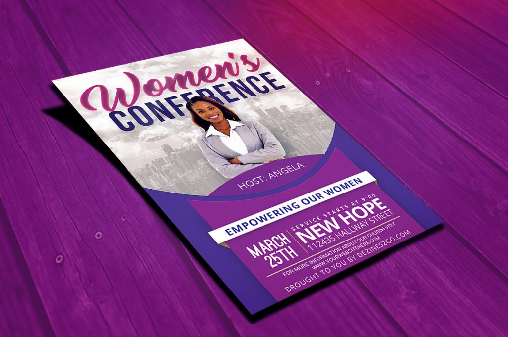 Women's Conference Flyer Template v3 Dezines2go